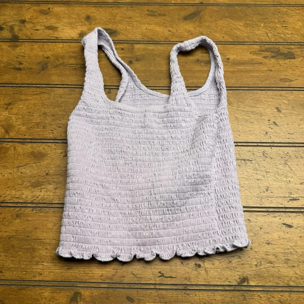 Women Hollister Knit Wide Strap Tank Top Y2K in Lilac Size‎ Extra Small